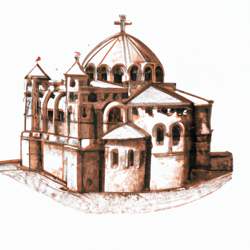 3. An illustration of the Church of the Holy Sepulchre, highlighting its intricate architectural details.