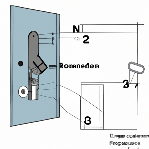 3. An illustration depicting the technology used in forced entry resistant doors, such as multi-point locking systems and high-grade materials