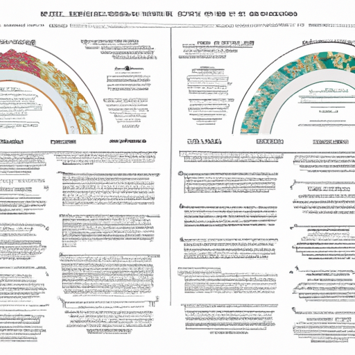 A detailed infographic comparing the design elements of traditional and contemporary ketubahs